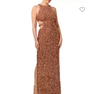 Size 4 Liv Foster Cutout Sequin Gown